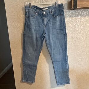 Levi's Light Blue Ankle Jeans